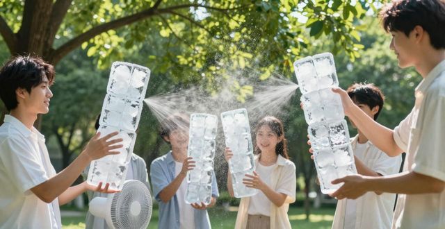 大冰块降温方法_广州花都夏季防暑降温大冰块_大冰块户外活动使用时长